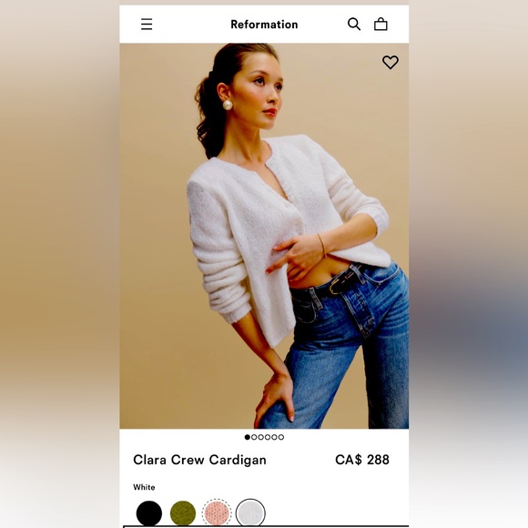 Reformation Sweaters - Reformation Clara Crew